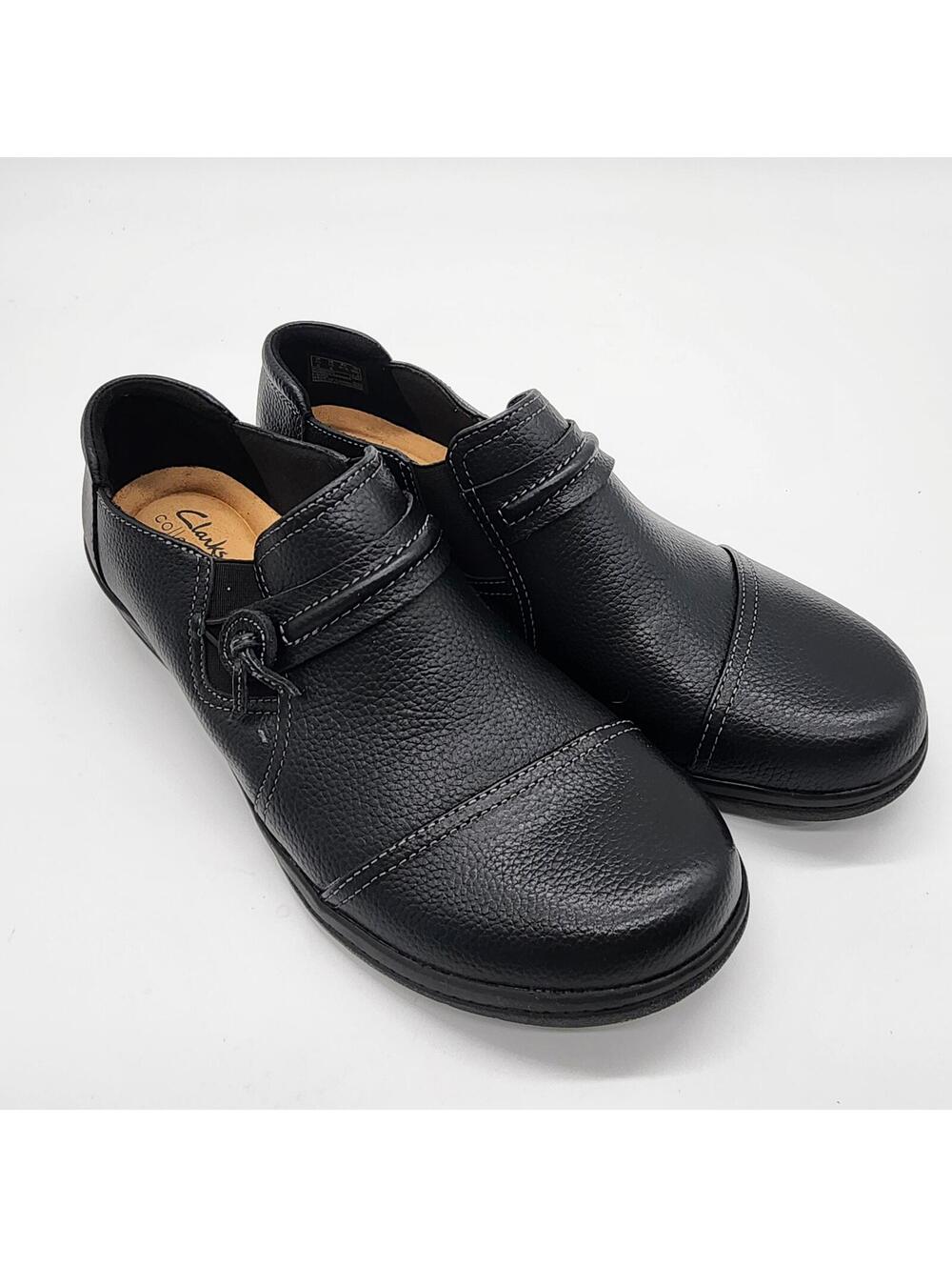 New Clarks Cheyn Madi Slip On black leather loafers comfy quality 10